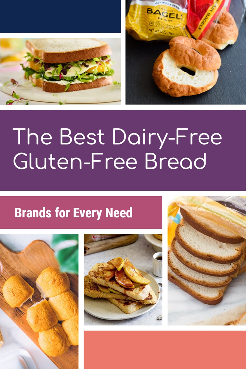 The Best Gluten-Free Dairy-Free Bread Guide - sliced bread, baguette, bagels, and more options you can buy at the store. Allergy-friendly, vegan, paleo, and keto options. 
