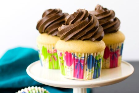 Dairy-Free Yellow Cupcakes Recipe - moist, tender, fluffy, buttery, vanilla cupcakes for any celebration! Includes frosting options and other special diet options, like egg-free and vegan.