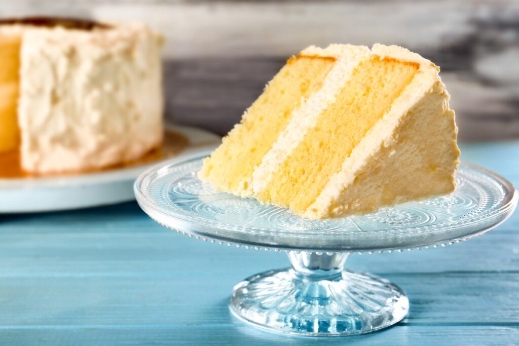 Dairy-Free Yellow Cake Recipe - the perfect birthday cake or gathering dessert. Pairs with a range of different frostings and fillings. Recipe includes options for all needs.
