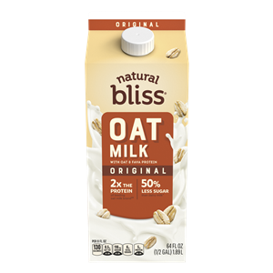 Natural Bliss Oat Milk Reviews & Info - dairy-free, vegan milk alternative from Nestle and Coffee Mate. Higher in protein and fat, lower in sugar