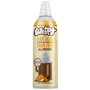 Whipt Dairy Free Spray Whipped Topping Reviews and Info - vegan whipped cream alternative in three varieties: Oat (oatmilk), Coconut (coconut cream), and Almond (almond butter + coconut cream)