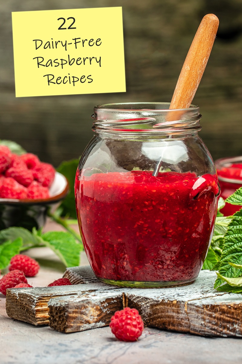 22 Dairy-Free Raspberry Recipes with Fresh or Frozen Fruit - includes many vegan, gluten-free, nut-free, and soy-free options