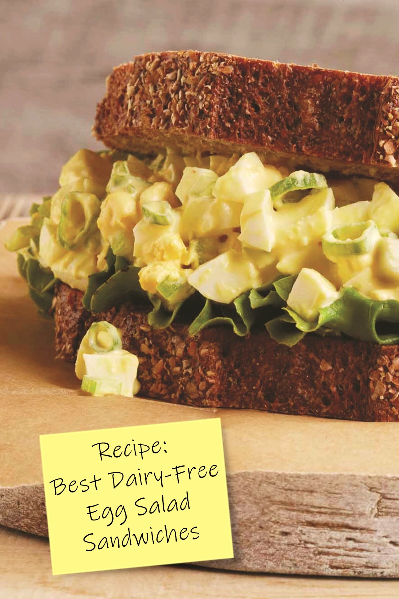 Dairy-Free Egg Salad Sandwiches Recipe - with tips, additions, and more! It even includes gluten-free and egg-free options!