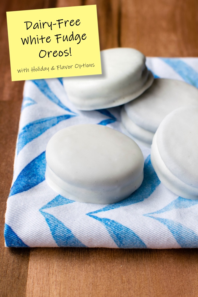 Dairy-Free White Fudge Oreos Recipe and Guide with Flavor Variations, Brand Options, and Dietary Tips (vegan, gluten-free, soy-free, and more) - Regular, Mint, Halloween, Christmas, Birthdays, and More