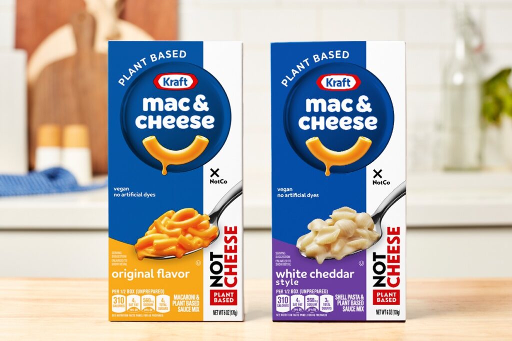 Kraft Plant Based Mac & Cheese is now in the U.S.! Dairy-free, vegan, and sold in both Original and White Cheddar varieties.