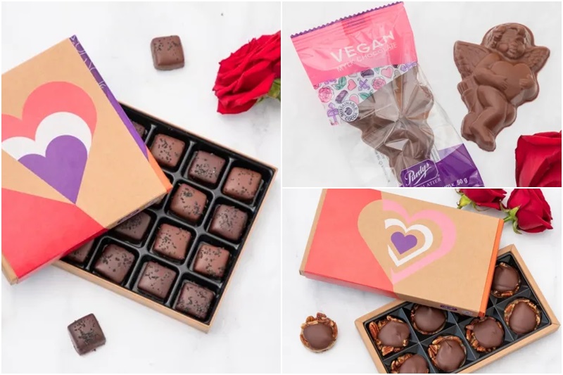 Guide to the Best Dairy-Free Valentine Chocolate: Over 25 Chocolatiers with truffles and other chocolate confections that will make their heart melt. Includes organic, vegan, gluten-free, soy-free, nut-free, organic, paleo, sugar-free, and keto options. 