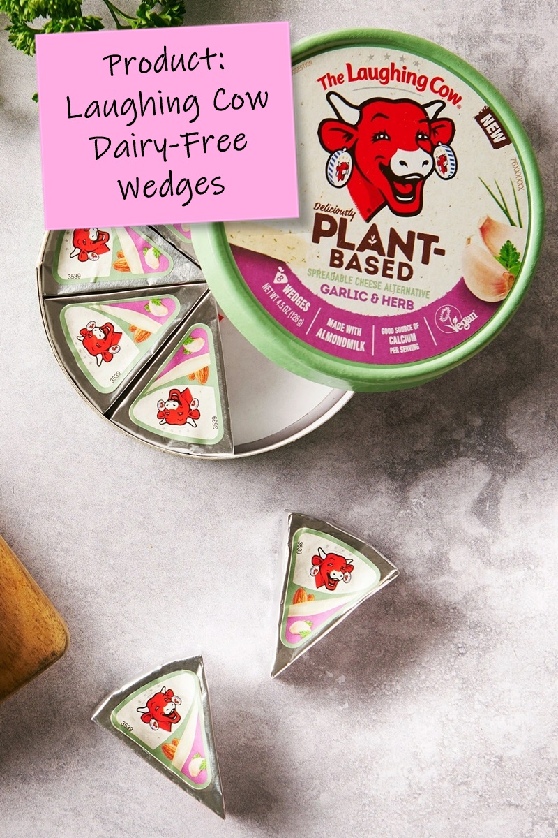 Laughing Cow Plant-Based Cheese Wedges Reviews & Info - dairy-free, creamy, spreadable cheese alternative in Original and Garlic & Herb flavors. Vegan certified.