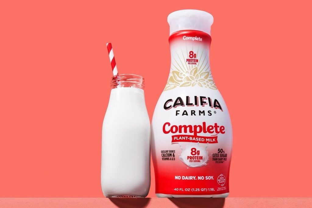 Califia Farms Complete Plant-Based Milk Reviews and Info - dairy-free, with protein, fat, and other nutrients equivalent to dairy milk