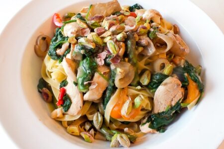 Dairy-Free Chicken Pasta Primavera Recipe - fast, easy, healthy, and delicious. Includes gluten-free and allergy-friendly options.