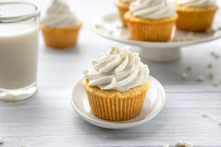 Dairy-Free White Chocolate Cupcakes for Every Occasion! Rich white chocolate and vanilla infused cakes with a velvety vegan white chocolate frosting. Naturally egg-free, nut-free, and optionally gluten-free.