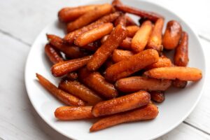 Dairy-Free Five-Spice Roasted Carrots Recipe - pairs with many different types of meals, allergy-friendly, plant-based