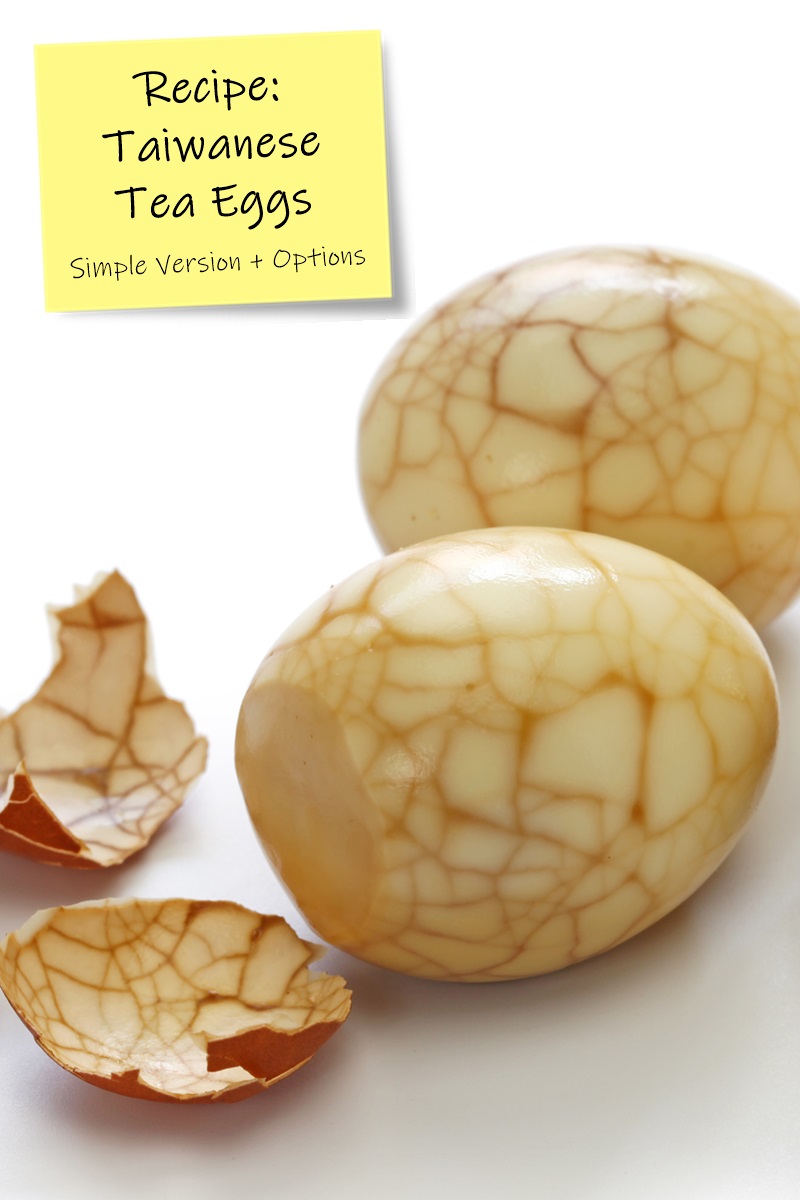 Taiwanese Tea Eggs Recipe - simple ceremonial tea recipe that also makes a great dairy-free, nut-free snack! Includes gluten-free and soy-free options.