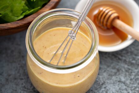 Dairy-Free Honey Dijon Dressing Recipe with Oil-Free, Creamy, Tangy, Dip, and More Options! Allergy-friendly.